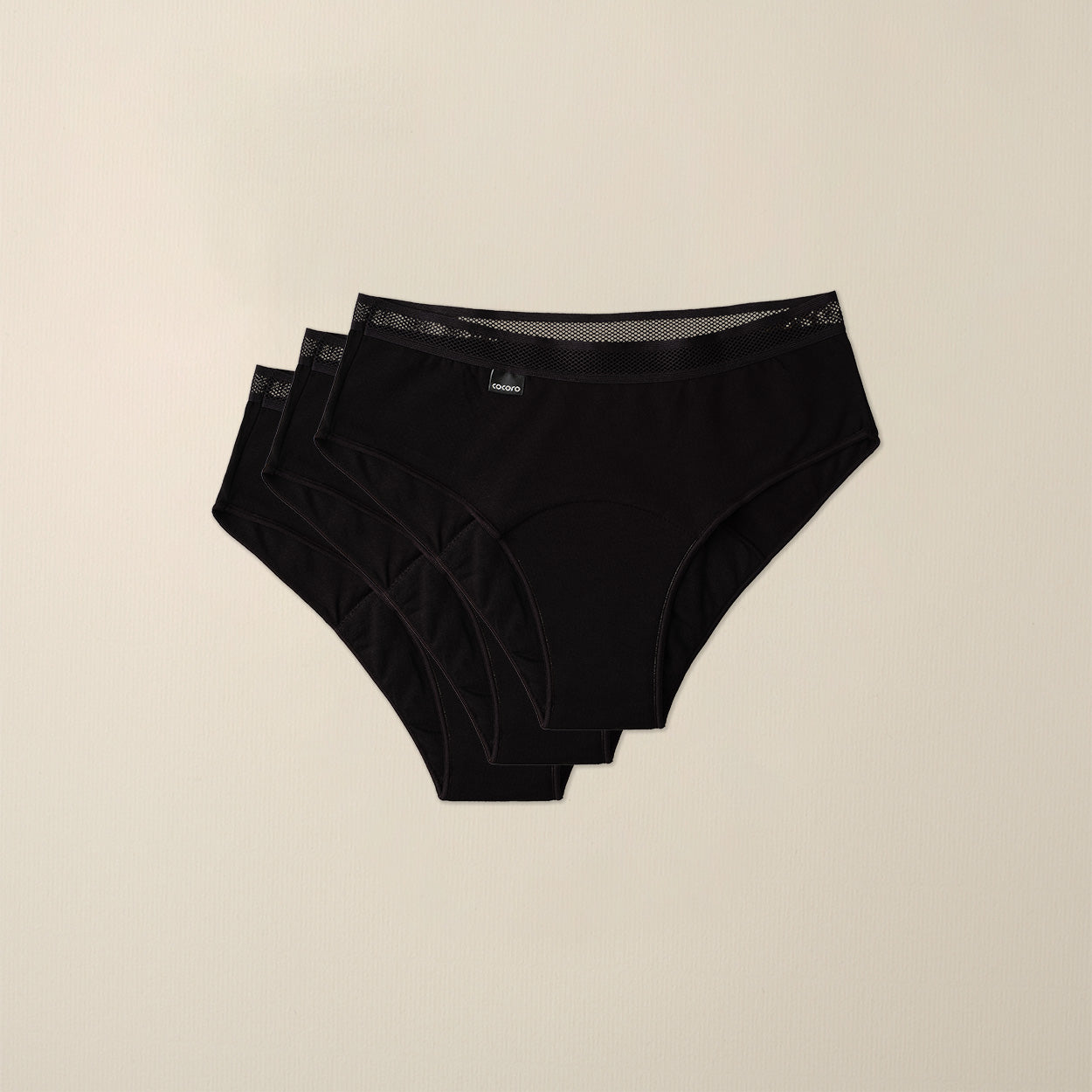 Pack 3 Braguitas menstruales Mesh
