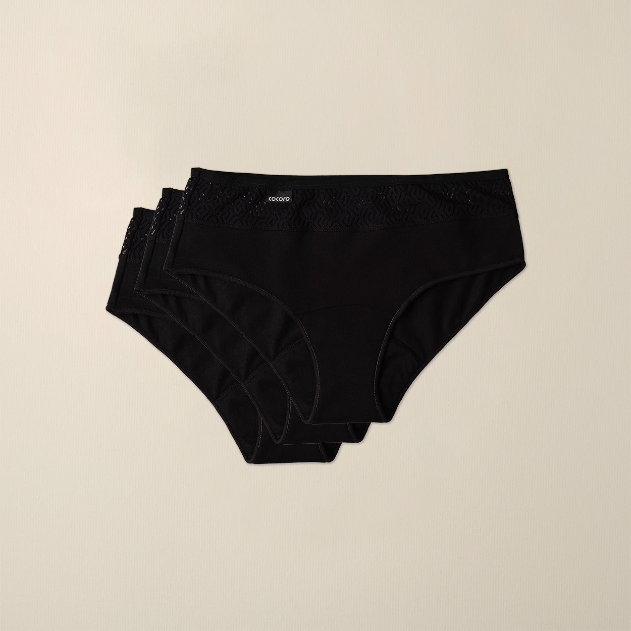 Pack 3 Braguitas menstruales MOERI